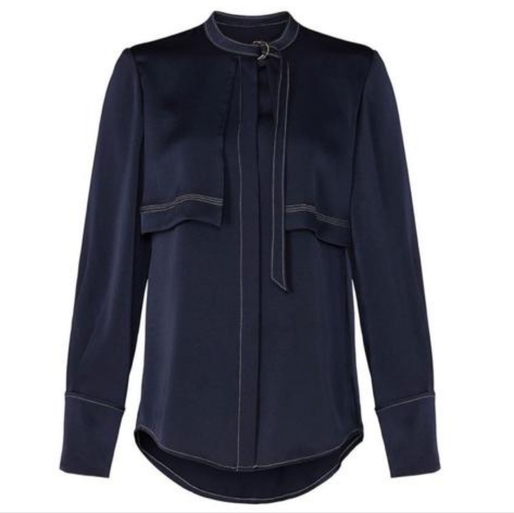 Navy Blue Long sleeve gorgeous Rebecca Taylor Summer look 2023